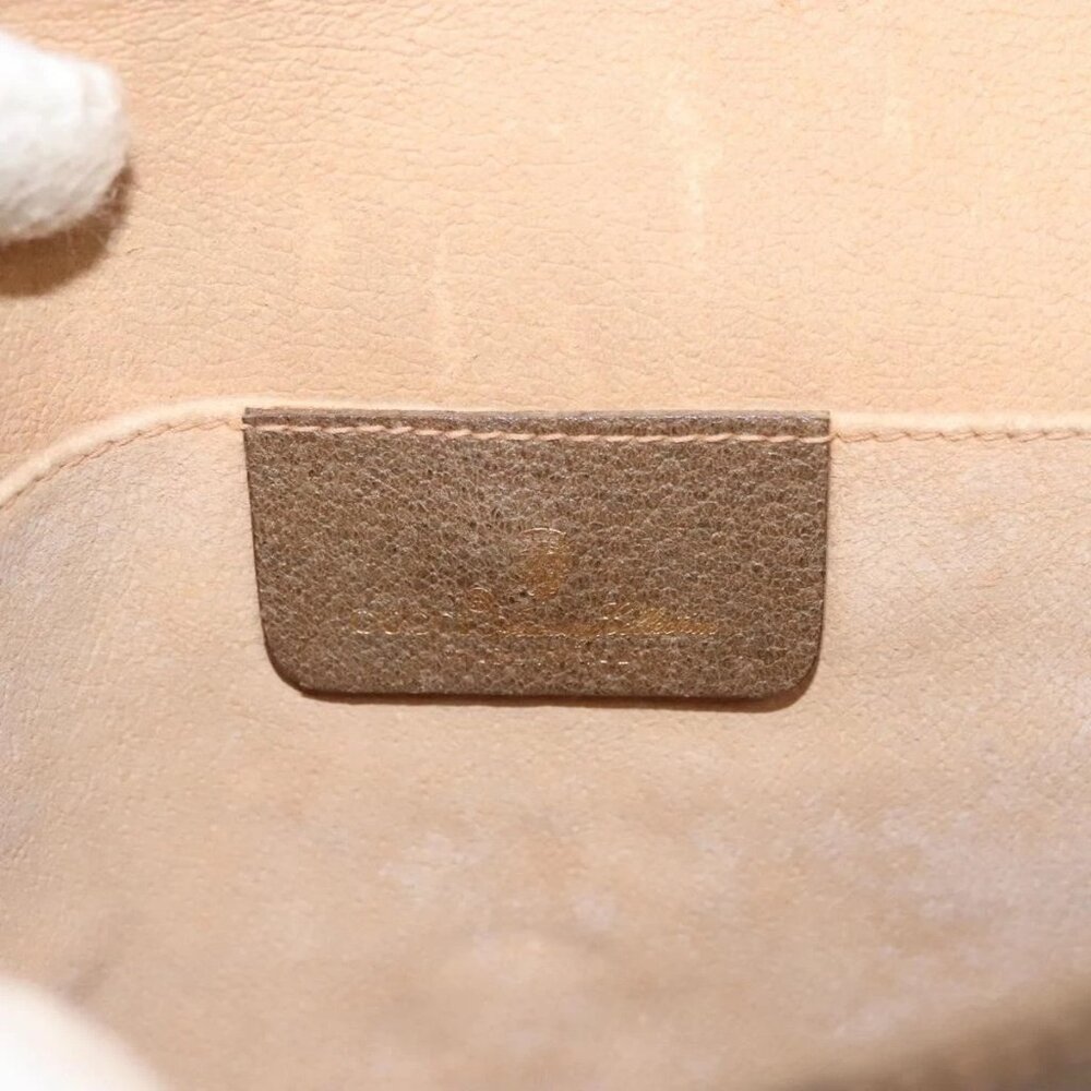 GUCCI GG Supreme Web Sherry Line Clutch Bag PVC Beige Gold 89 01 030 Auth 133336 - Picture 11 of 16